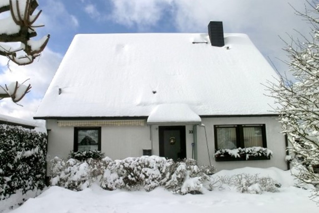 Haus im Winter